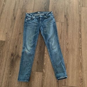 7 For All Mankind Mid Rise Straight Leg Jean